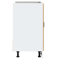 Produktbild för Diskbänk underskåp artisan ek 80x46x81,5 cm konstruerat trä