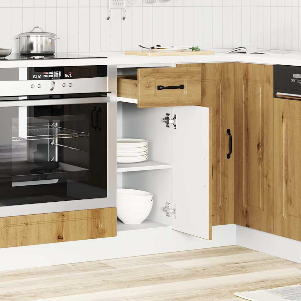Produktbild för Basskåp för kök Kalmar artisan ek konstruerat trä