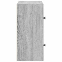 Produktbild för Bokhylla grå sonoma 40x24x52 cm konstruerat trä
