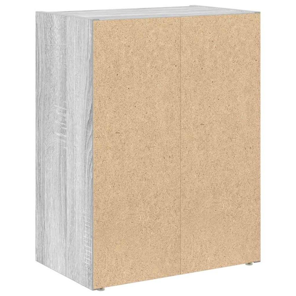 Produktbild för Bokhylla grå sonoma 40x24x52 cm konstruerat trä