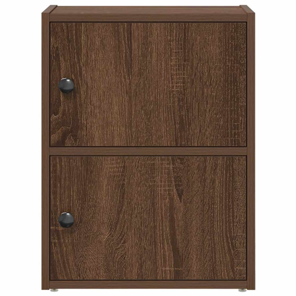 Produktbild för Bokhylla brun ek 40x24x52 cm konstruerat trä