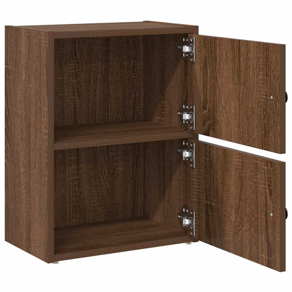 Produktbild för Bokhylla brun ek 40x24x52 cm konstruerat trä