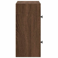 Produktbild för Bokhylla brun ek 40x24x52 cm konstruerat trä