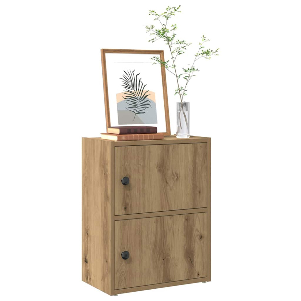 Produktbild för Bokhylla artisan ek 40x24x52 cm konstruerat trä
