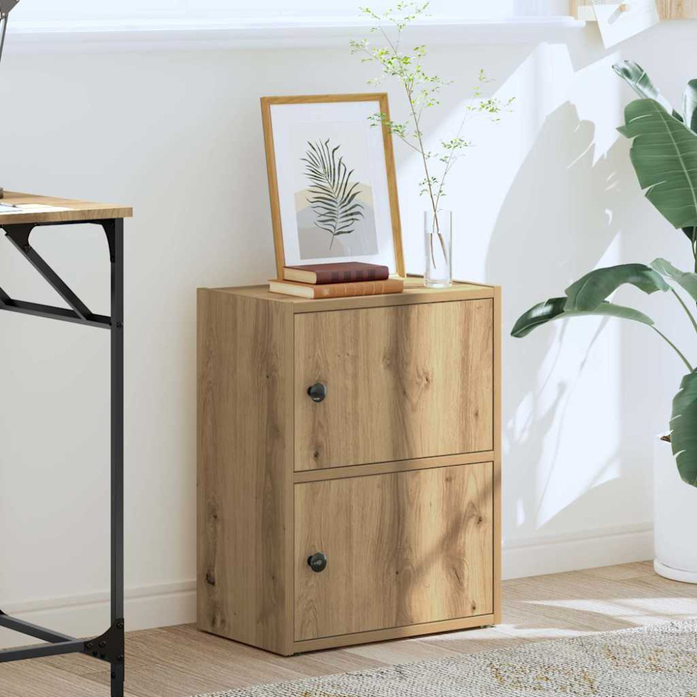 Produktbild för Bokhylla artisan ek 40x24x52 cm konstruerat trä