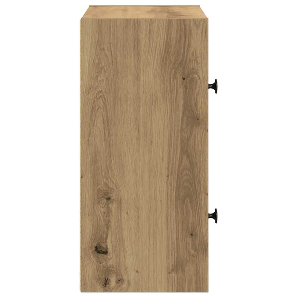 Produktbild för Bokhylla artisan ek 40x24x52 cm konstruerat trä