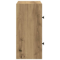 Produktbild för Bokhylla artisan ek 40x24x52 cm konstruerat trä