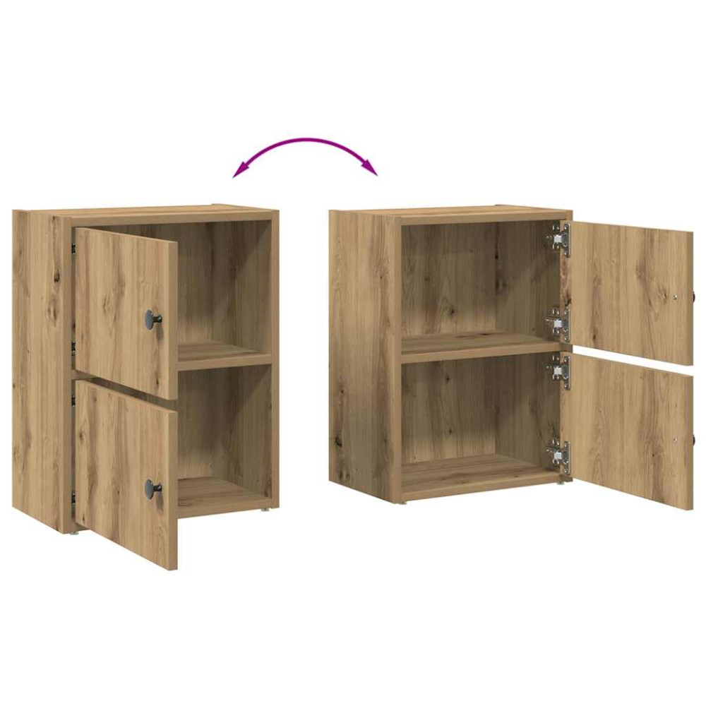 Produktbild för Bokhylla artisan ek 40x24x52 cm konstruerat trä