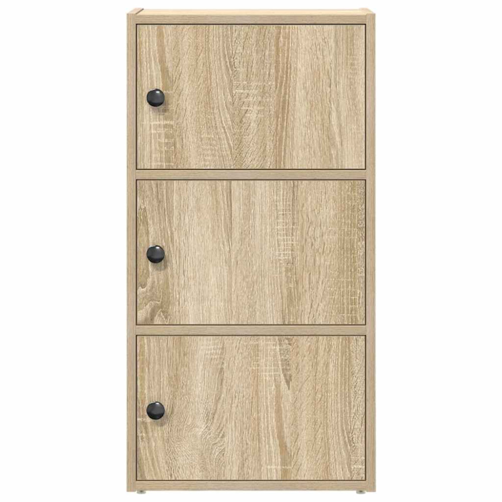Produktbild för Bokhylla sonoma-ek 40x24x77 cm konstruerat trä