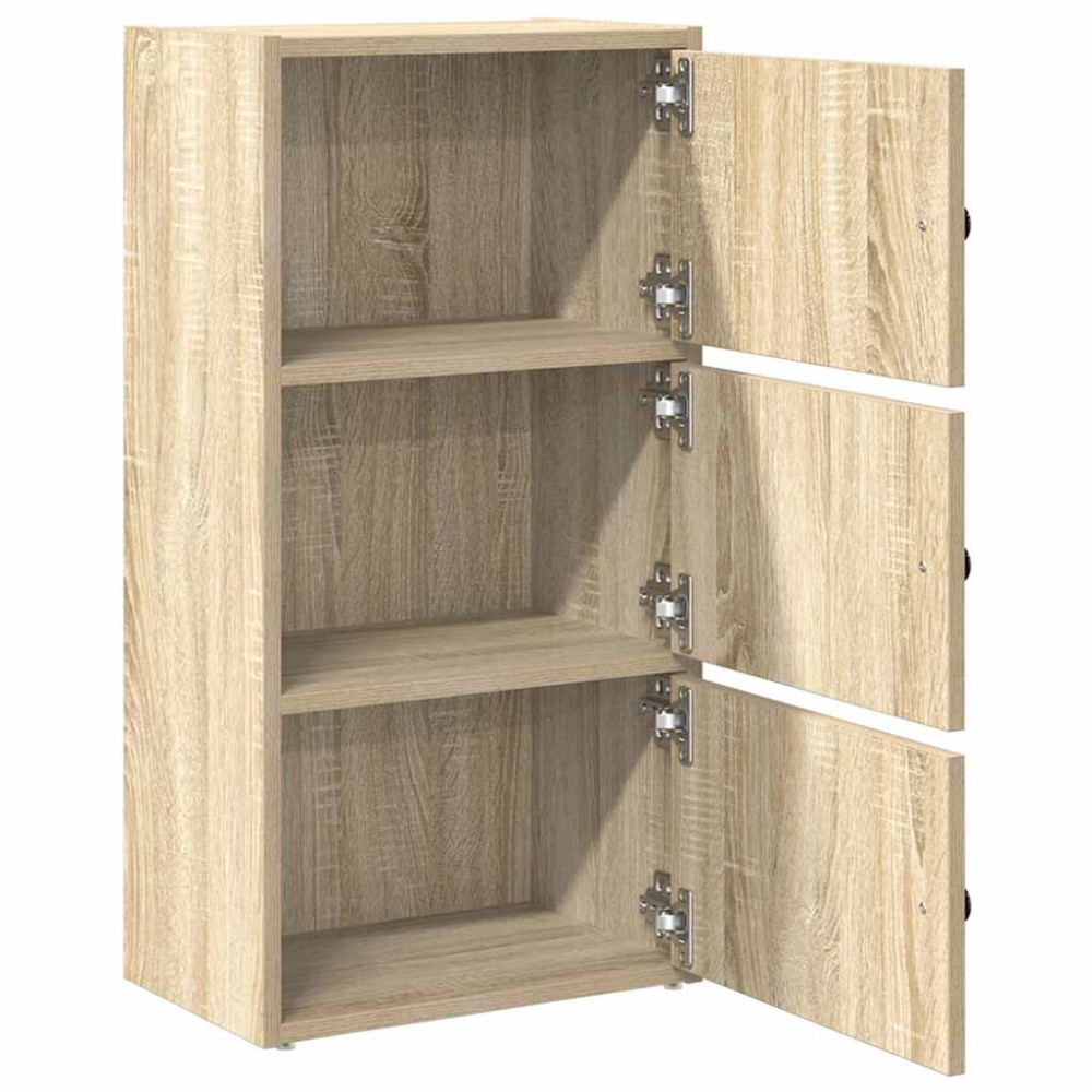 Produktbild för Bokhylla sonoma-ek 40x24x77 cm konstruerat trä