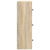 Produktbild för Bokhylla sonoma-ek 40x24x77 cm konstruerat trä