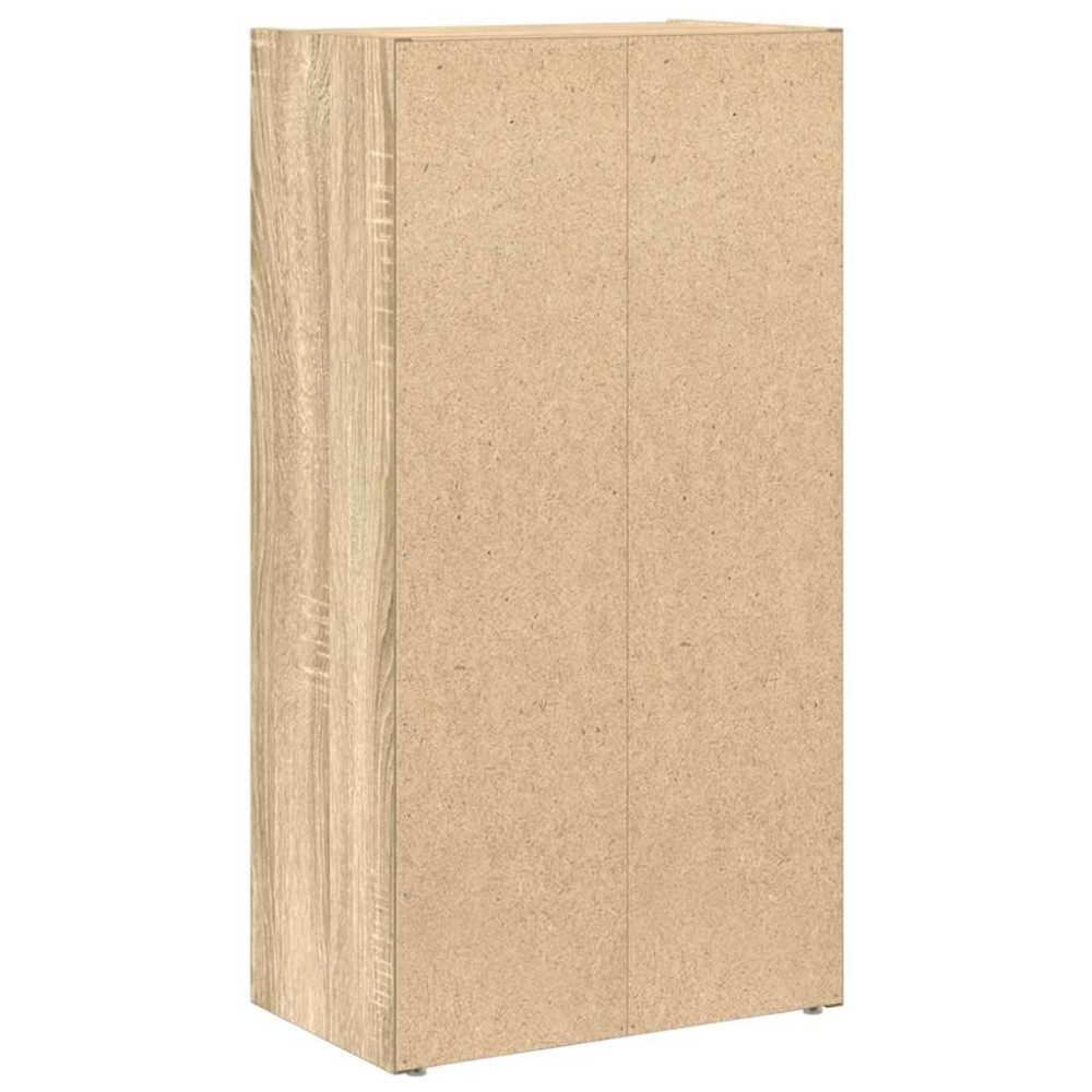 Produktbild för Bokhylla sonoma-ek 40x24x77 cm konstruerat trä