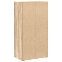 Produktbild för Bokhylla sonoma-ek 40x24x77 cm konstruerat trä