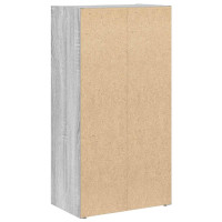 Produktbild för Bokhylla grå sonoma 40x24x77 cm konstruerat trä