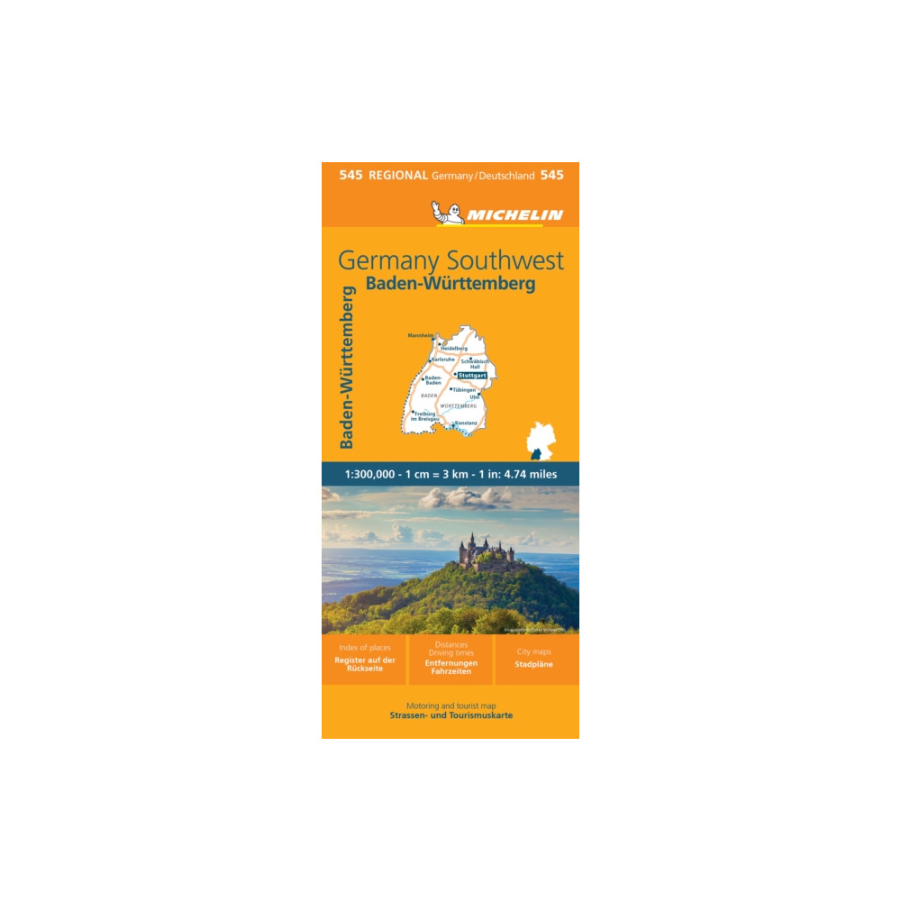 Produktbild för Germany Southwest - Michelin Regional Map 545