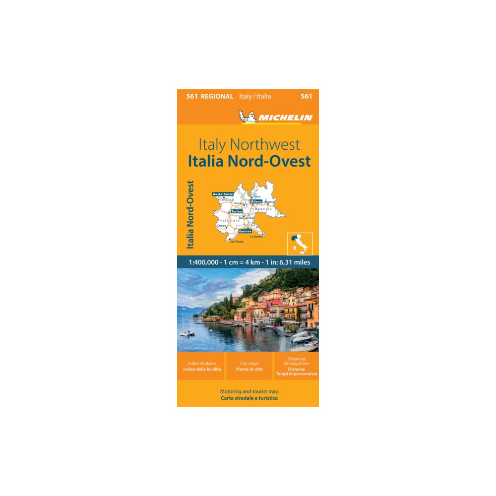 Produktbild för Italy Northwest - Michelin Regional Map 561