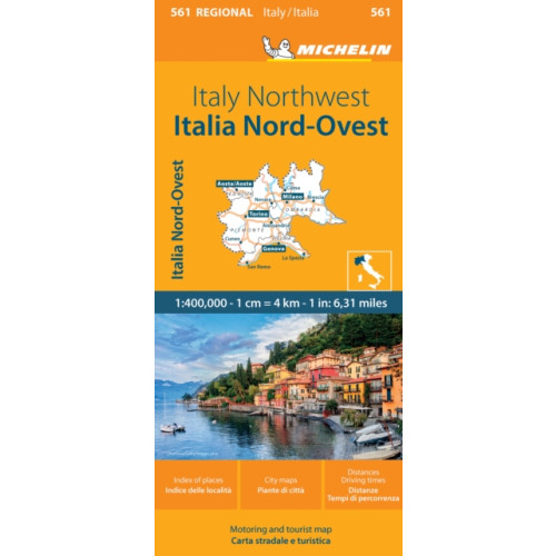 Michelin Editions Des Voyages Italy Northwest - Michelin Regional Map 561