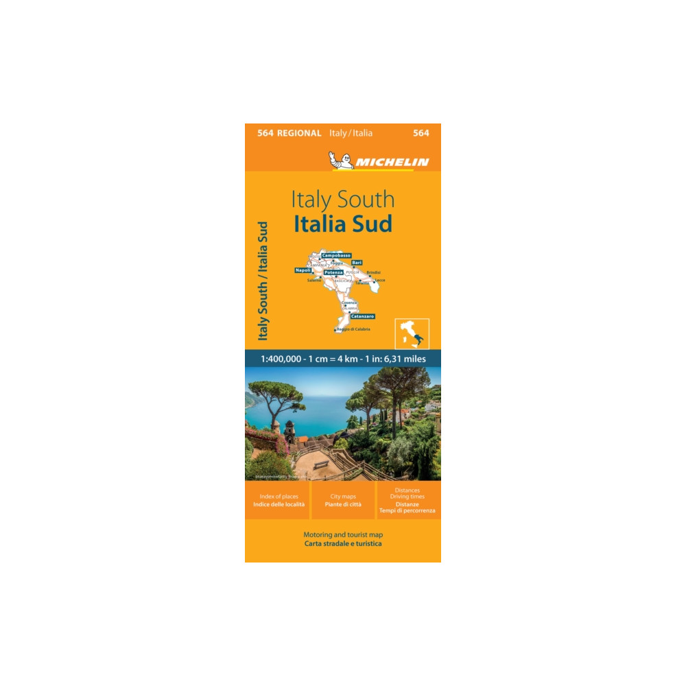 Produktbild för Italy South - Michelin Regional Map 564