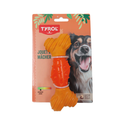 Tyrol Hundtugg Ben av Bambu/Gummi Small Tyrol 15 cm