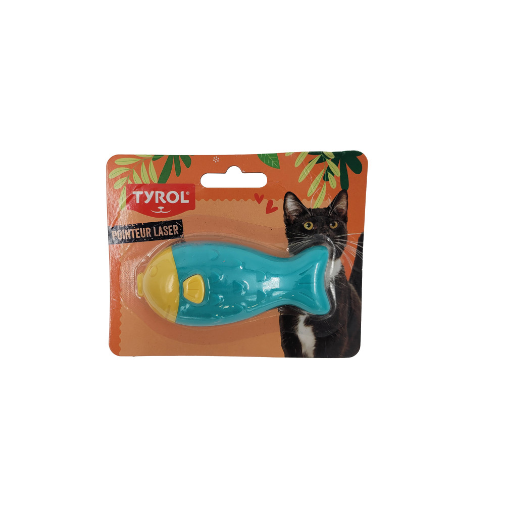 Produktbild för Kattleksak Laserpekare Fisk Tyrol 9 cm