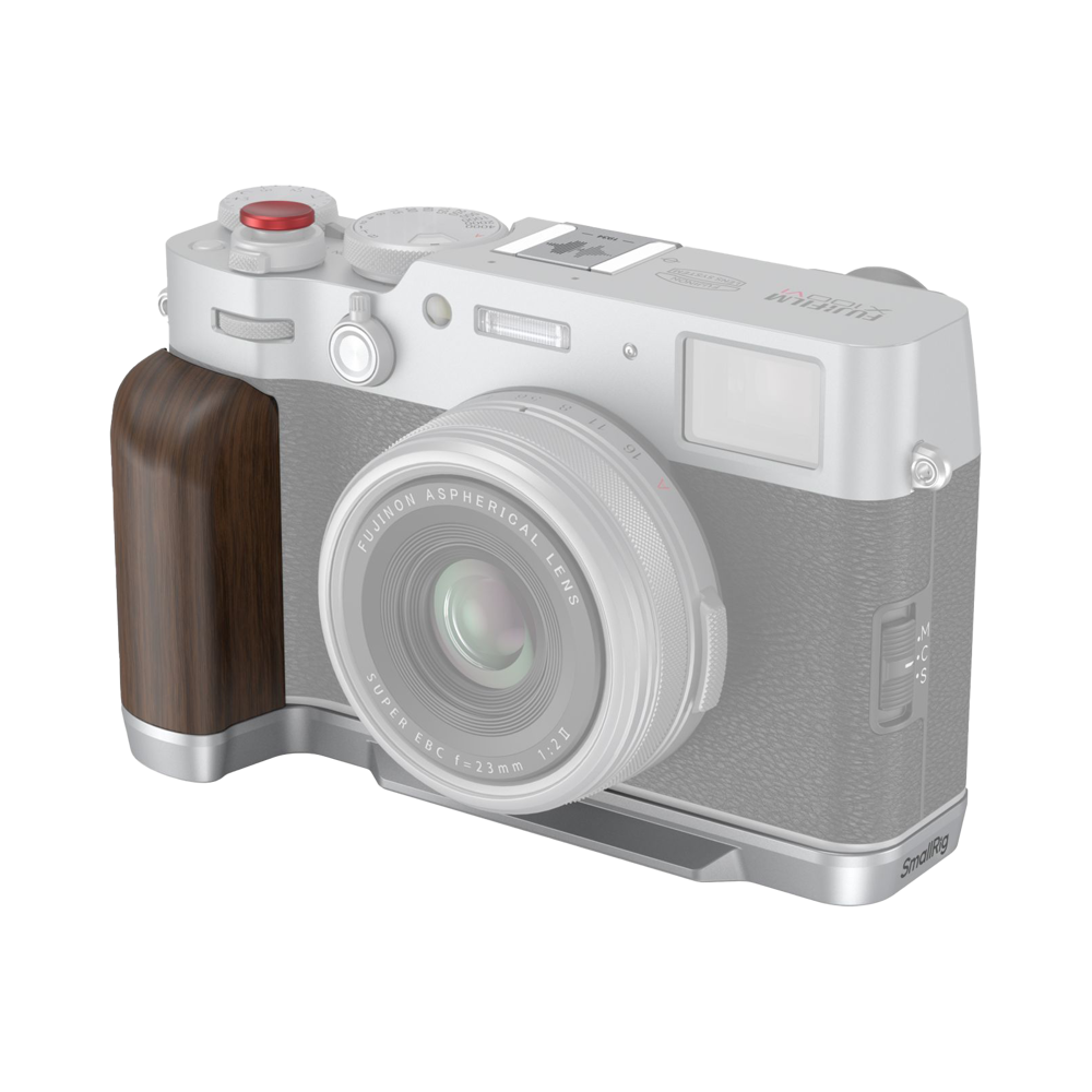 Produktbild för SmallRig 4804 Wooden L-Shape Grip for FUJIFILM X100VI / X100V Sliver
