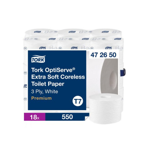 TORK Toalettpapper TORK Pre T7 3-lag 18/krt