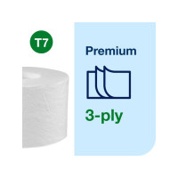 Produktbild för Toalettpapper TORK Pre T7 3-lag 18/krt