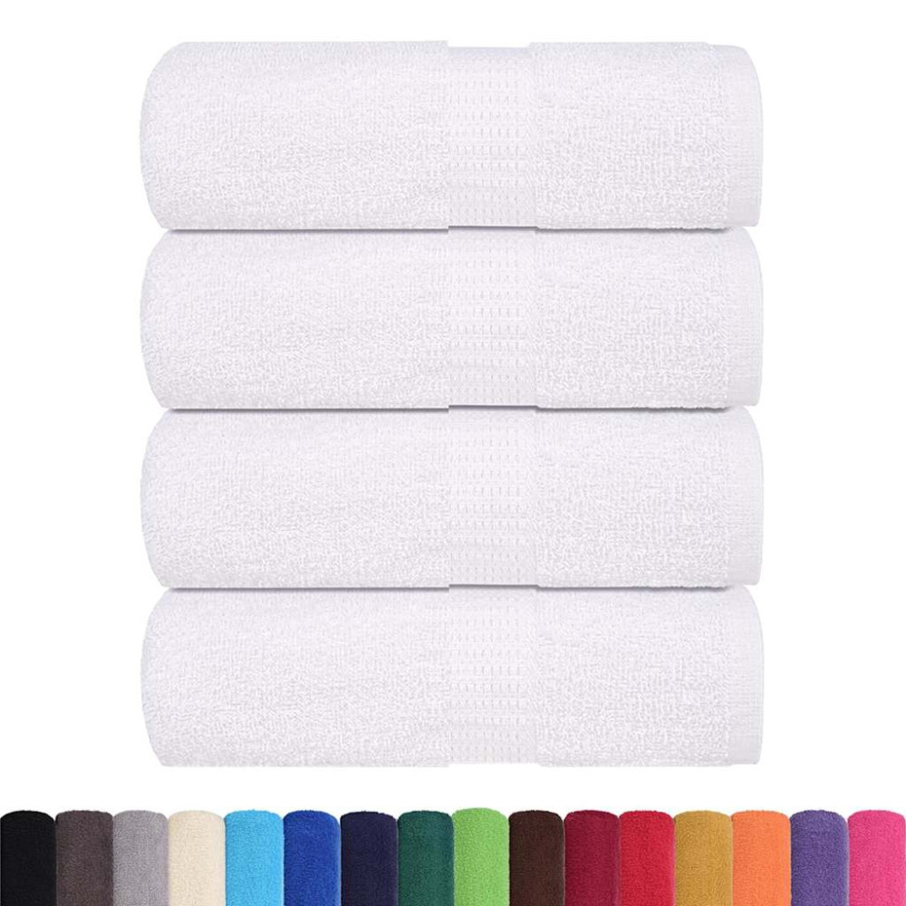 Produktbild för Gästhanddukar FROGN 4 st vit 30x50 cm 360 gsm