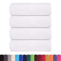 Produktbild för Gästhanddukar FROGN 4 st vit 30x50 cm 360 gsm