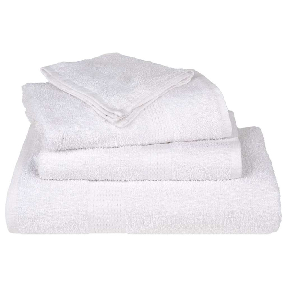 Produktbild för Gästhanddukar FROGN 4 st vit 30x50 cm 360 gsm