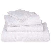 Produktbild för Gästhanddukar FROGN 4 st vit 30x50 cm 360 gsm