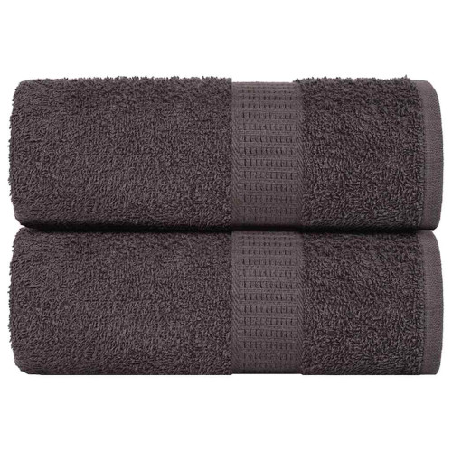 vidaXL Gästhanddukar FROGN 2 st antracit 30x50 cm 360 gsm