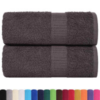 Produktbild för Gästhanddukar FROGN 2 st antracit 30x50 cm 360 gsm