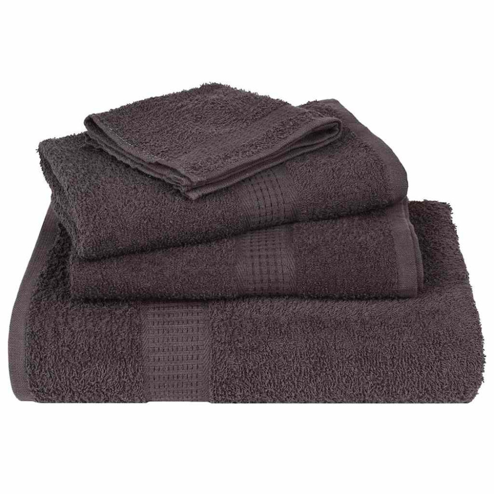 Produktbild för Gästhanddukar FROGN 2 st antracit 30x50 cm 360 gsm