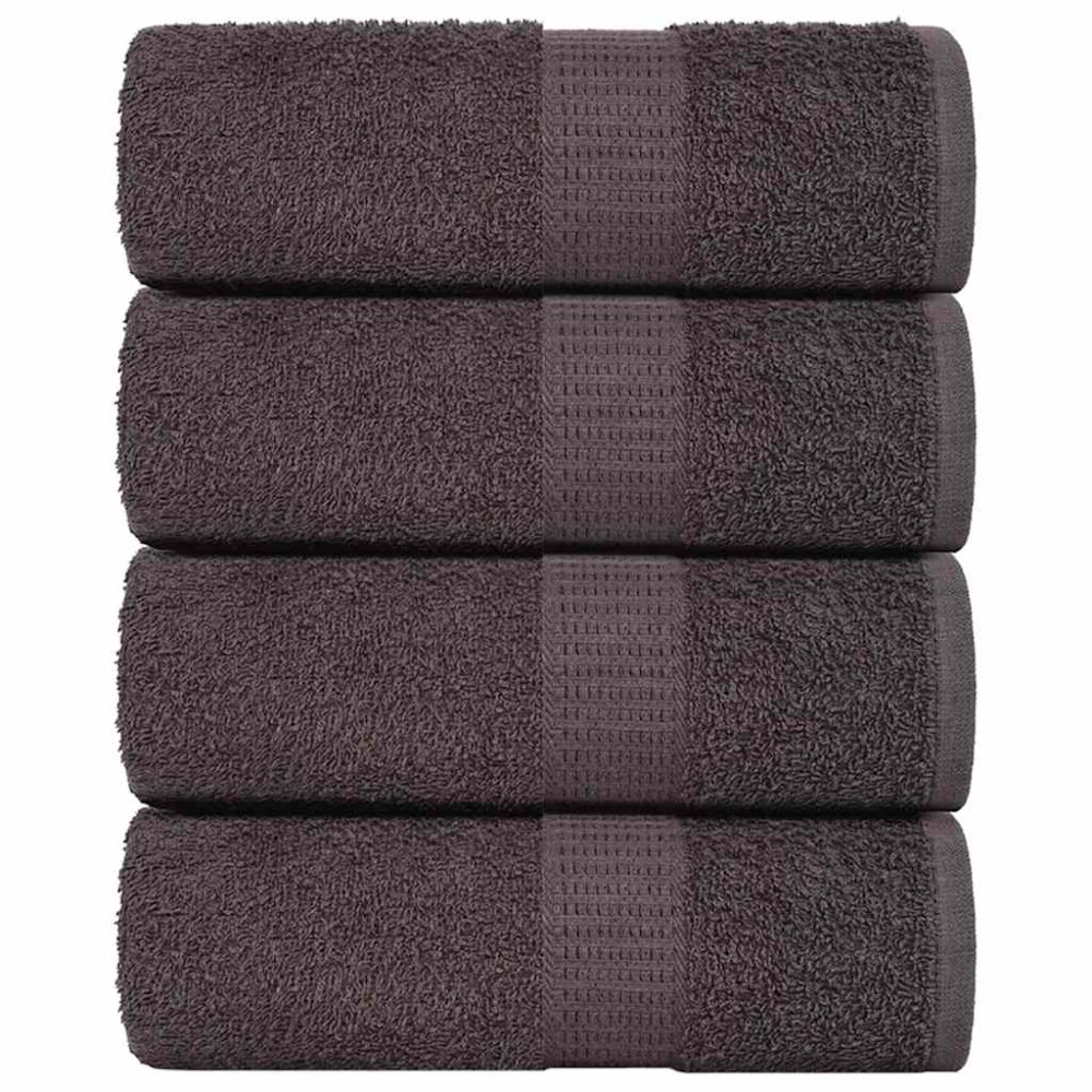 Produktbild för Gästhanddukar FROGN 4 st antracit 30x50 cm 360 gsm