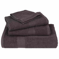 Produktbild för Handdukar FROGN 2 st antracit 50x100 cm 360 gsm