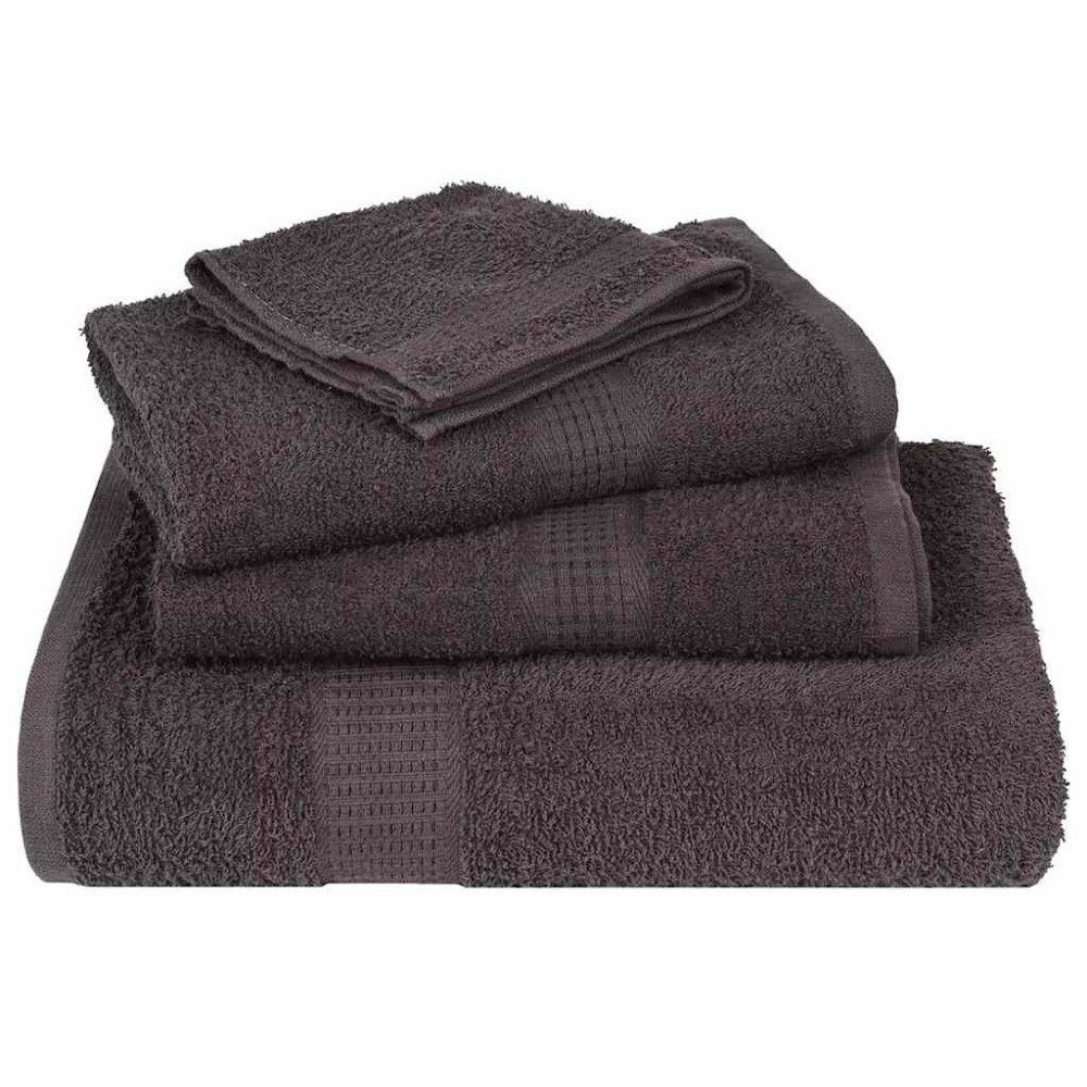 Produktbild för Handdukar FROGN 4 st antracit 50x100 cm 360 gsm