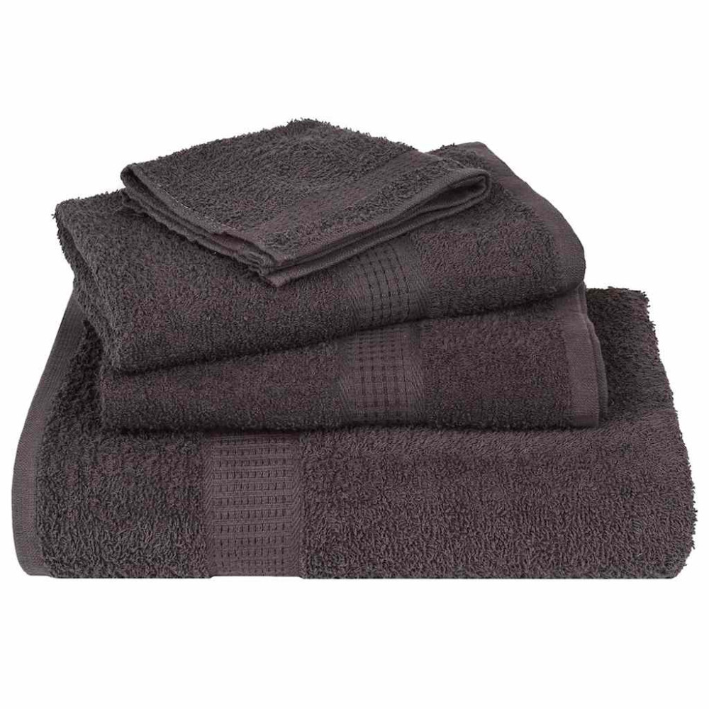 Produktbild för Duschhanddukar FROGN 2 st antracit 70x140 cm 360 gsm