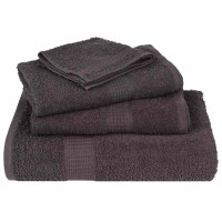 Produktbild för Duschhanddukar FROGN 2 st antracit 70x140 cm 360 gsm