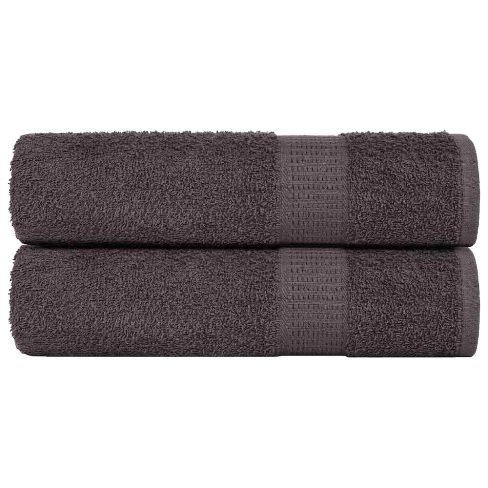 Produktbild för Badlakan FROGN 2 st antracit 100x150 cm 360 gsm
