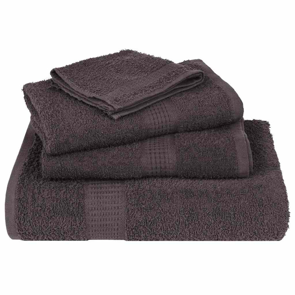 Produktbild för Badlakan FROGN 2 st antracit 100x150 cm 360 gsm