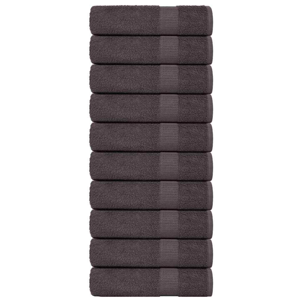 Produktbild för Badlakan FROGN 10 st antracit 100x150 cm 360 gsm