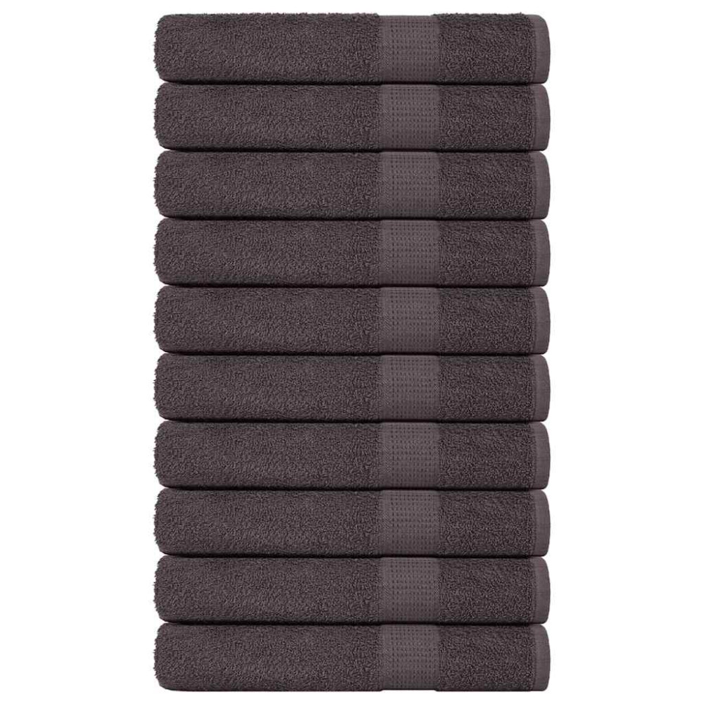 Produktbild för Bastuhanddukar FROGN 10 st antracit 80x200 cm 360 gsm