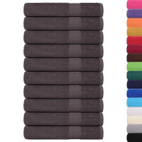Produktbild för Bastuhanddukar FROGN 10 st antracit 80x200 cm 360 gsm