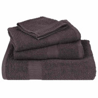 Produktbild för Bastuhanddukar FROGN 25 st antracit 80x200 cm 360 gsm