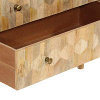 Produktbild för Byrå 70x35x70 cm massivt mangoträ