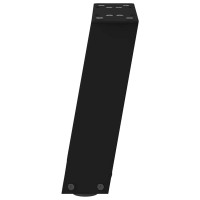 Produktbild för Soffbordsben U-formade 2 st svarta 30x(30-31) cm stål