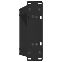 Produktbild för Soffbordsben U-formade 2 st svarta 30x(30-31) cm stål