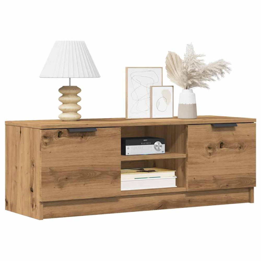 Produktbild för TV-bänk artisan ek 102x35x36,5 cm konstruerat trä