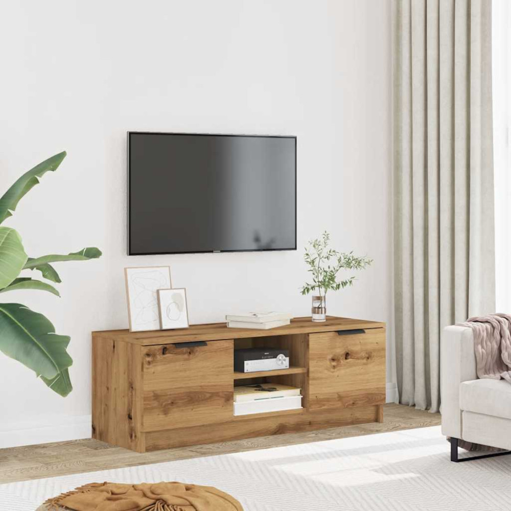 Produktbild för TV-bänk artisan ek 102x35x36,5 cm konstruerat trä